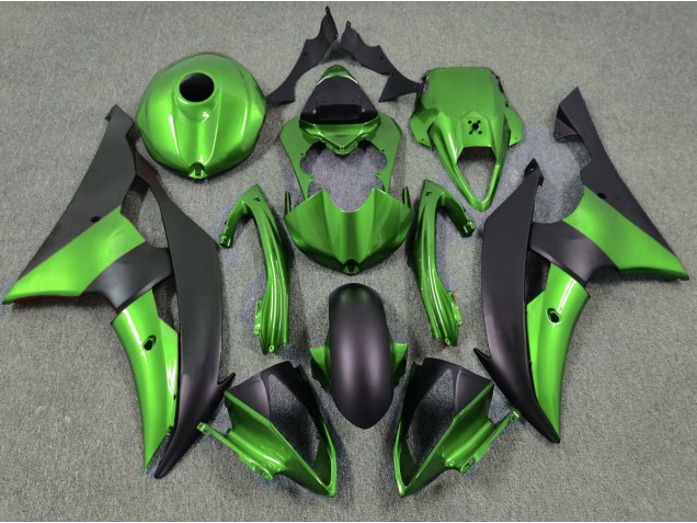 2008-2016 Vert & Noir Mat R6 Carénage Moto 2008-2016 Vert & Noir Mat R6 Carénage Moto