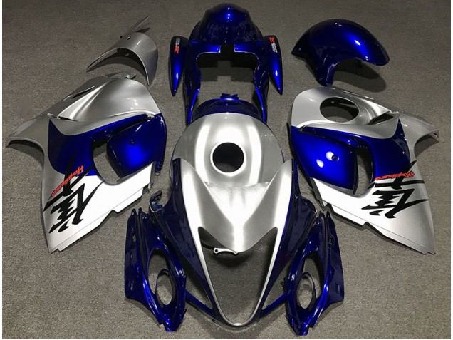 2008-2020 Argent Brillant & Bleu GSXR 1300 Carénage Moto 2008-2020 Argent Brillant & Bleu GSXR 1300 Carénage Moto