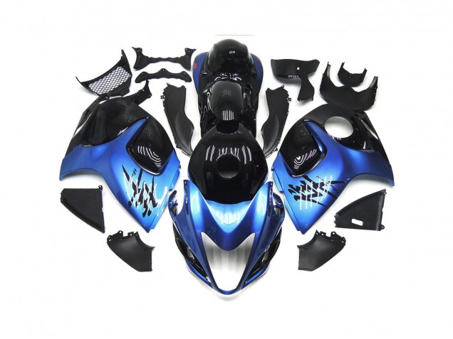 2008-2020 Bleu Profond Avec Black Custom GSXR 1300 Carénage Moto 2008-2020 Bleu Profond Avec Black Custom GSXR 1300 Carénage Moto