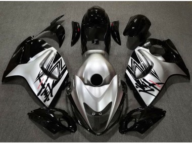 2008-2020 Design Noir Brillant & Argent GSXR 1300 Carénage Moto