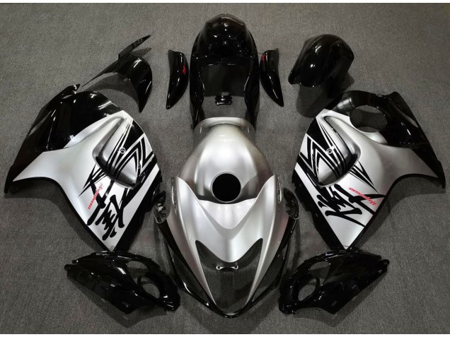 2008-2020 Design Noir Brillant & Argent GSXR 1300 Carénage Moto 2008-2020 Design Noir Brillant & Argent GSXR 1300 Carénage Moto
