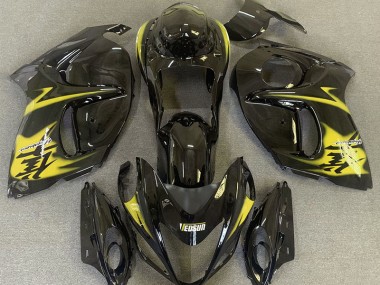 2008-2020 Noir Brillant & Jaune GSXR 1300 Carénage Moto