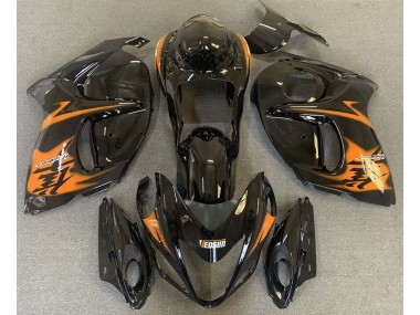 2008-2020 Noir Brillant & Orange GSXR 1300 Carénage Moto