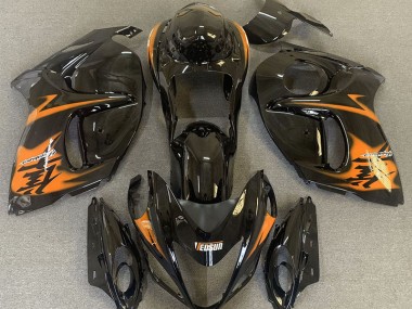 2008-2020 Noir Brillant & Orange GSXR 1300 Carénage Moto