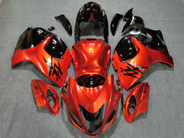 2008-2020 Orange Bonbon & Noir Brillant GSXR 1300 Carénage Moto 2008-2020 Orange Bonbon & Noir Brillant GSXR 1300 Carénage Moto