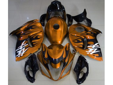 2008-2020 Orange Brillant & Noir GSXR 1300 Carénage Moto