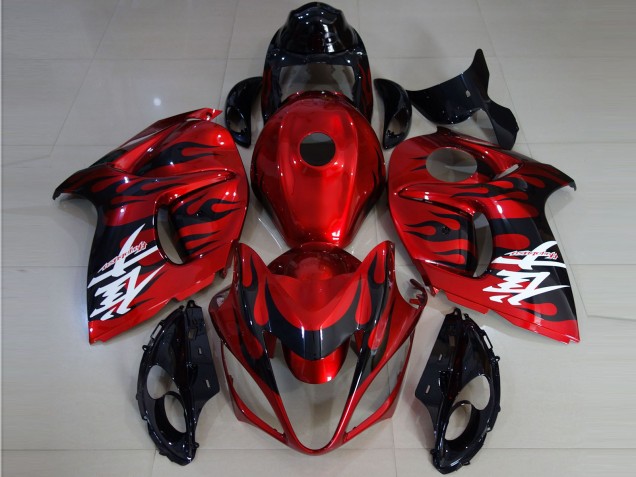 2008-2020 Rosso Vibrante E Fiamma GSXR 1300 Carénage Moto 2008-2020 Rosso Vibrante E Fiamma GSXR 1300 Carénage Moto