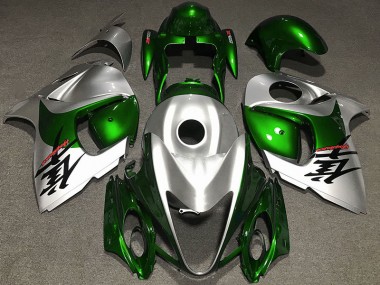 2008-2020 Vert Brillant & Argent GSXR 1300 Carénage Moto