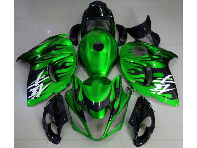 2008-2020 Vert Brillant & Noir GSXR 1300 Carénage Moto 2008-2020 Vert Brillant & Noir GSXR 1300 Carénage Moto