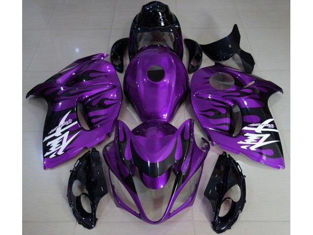 2008-2020 Violet Brillant & Noir GSXR 1300 Carénage Moto 2008-2020 Violet Brillant & Noir GSXR 1300 Carénage Moto