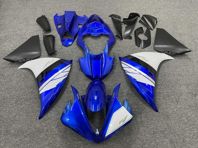 2009-2011 Blanc & Bleu Brillant Avec Bas Noirs R1 Carénage Moto 2009-2011 Blanc & Bleu Brillant Avec Bas Noirs R1 Carénage Moto