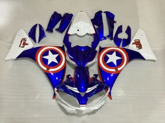 2009-2011 Capitaine Amérique R1 Carénage Moto 2009-2011 Capitaine Amérique R1 Carénage Moto