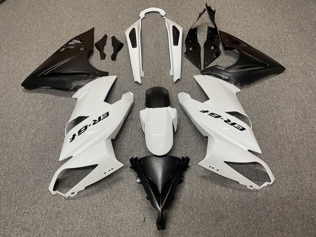 2009-2011 Logo Blanc Noir Ninja 650R Carénage Moto 2009-2011 Logo Blanc Noir Ninja 650R Carénage Moto