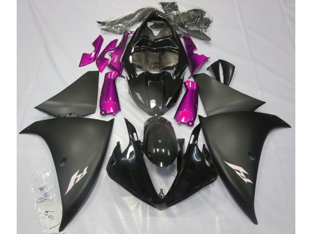 2009-2011 Noir Mat & Rose R1 Carénage Moto 2009-2011 Noir Mat & Rose R1 Carénage Moto