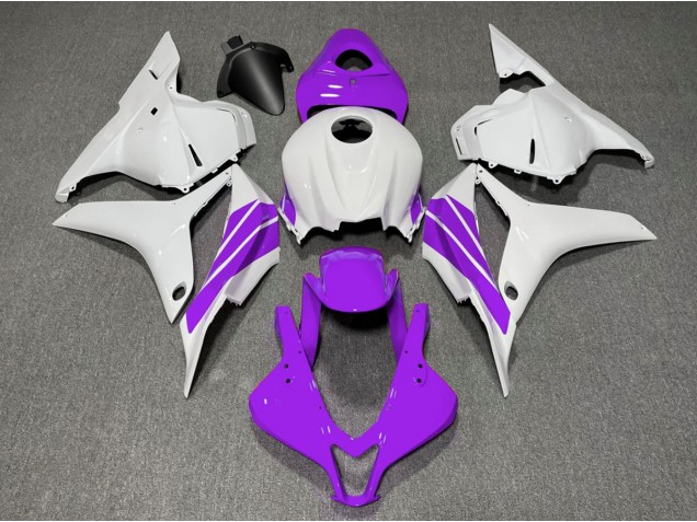 2009-2012 Bande Latérale Violette & Blanche CBR600RR Carénage Moto 2009-2012 Bande Latérale Violette & Blanche CBR600RR Carénage Moto