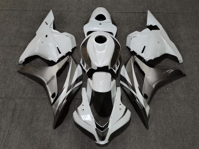 2009-2012 Blanc Brillant & Argent CBR600RR Carénage Moto 2009-2012 Blanc Brillant & Argent CBR600RR Carénage Moto