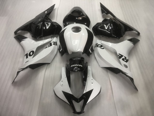 2009-2012 Blanc / Noir Repsol Uni CBR600RR Carénage Moto 2009-2012 Blanc / Noir Repsol Uni CBR600RR Carénage Moto