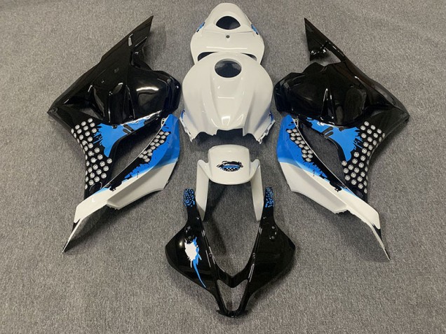 2009-2012 Noir Bleu & Blanc CBR600RR Carénage Moto 2009-2012 Noir Bleu & Blanc CBR600RR Carénage Moto