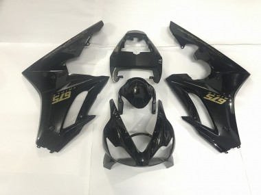 2009-2012 Noir Brillant & Or Daytona 675 Carénage Moto