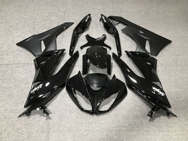 2009-2012 Noir Brillant ZX6R Carénage Moto 2009-2012 Noir Brillant ZX6R Carénage Moto