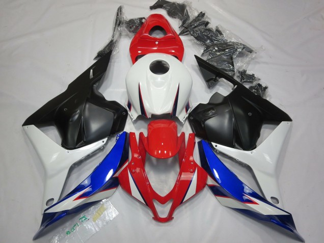 2009-2012 OEM Style Noir Blanc Rouge & Bleu CBR600RR Carénage Moto 2009-2012 OEM Style Noir Blanc Rouge & Bleu CBR600RR Carénage Moto