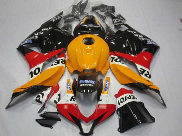 2009-2012 Orange Clair Repsol CBR600RR Carénage Moto 2009-2012 Orange Clair Repsol CBR600RR Carénage Moto