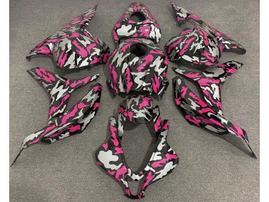 2009-2012 Rose & Argent Camo CBR600RR Carénage Moto