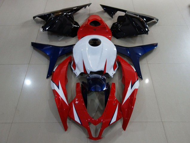 2009-2012 Rouge Brillant / Blanc CBR600RR Carénage Moto