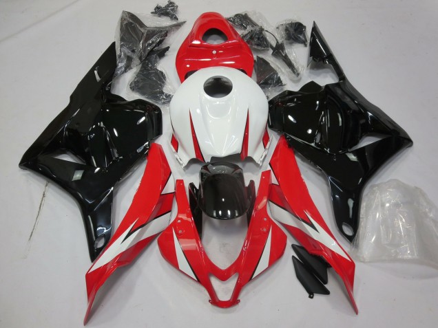 2009-2012 Rouge Brillant Blanc & Noir CBR600RR Carénage Moto 2009-2012 Rouge Brillant Blanc & Noir CBR600RR Carénage Moto