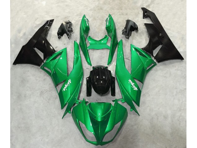2009-2012 Vert Brillant Brillant ZX6R Carénage Moto 2009-2012 Vert Brillant Brillant ZX6R Carénage Moto