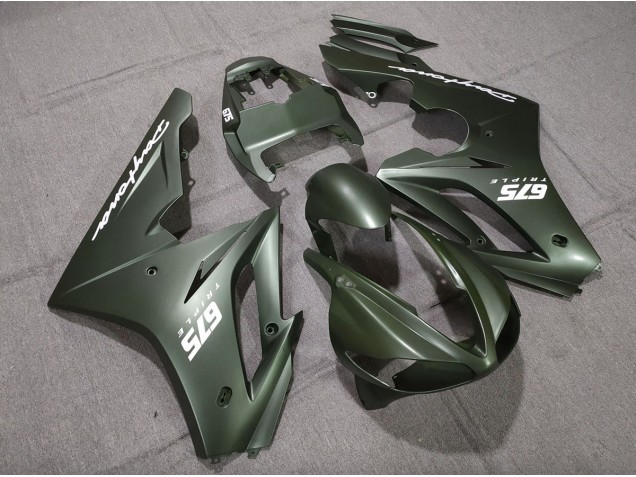 2009-2012 Vert Mat Blanc Daytona 675 Carénage Moto 2009-2012 Vert Mat Blanc Daytona 675 Carénage Moto