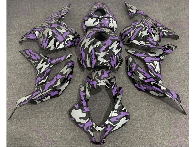 2009-2012 Violet & Argent Camo CBR600RR Carénage Moto 2009-2012 Violet & Argent Camo CBR600RR Carénage Moto