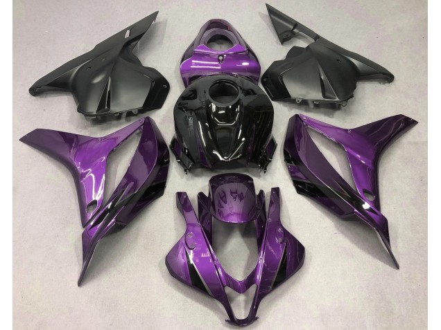 2009-2012 Violet Profond Avec Du Noir CBR600RR Carénage Moto 2009-2012 Violet Profond Avec Du Noir CBR600RR Carénage Moto