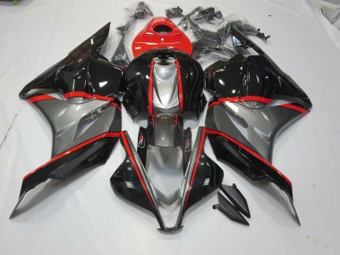 2009-2012 Épingle Rouge Noir & Gris CBR600RR Carénage Moto