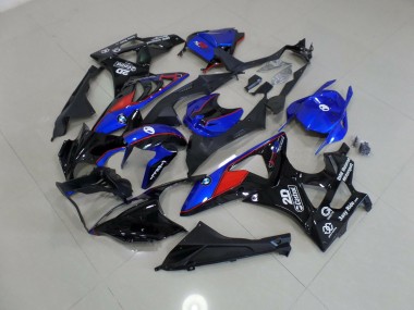 2009-2014 Alien Bleu & Blanc S1000RR Carénage Moto