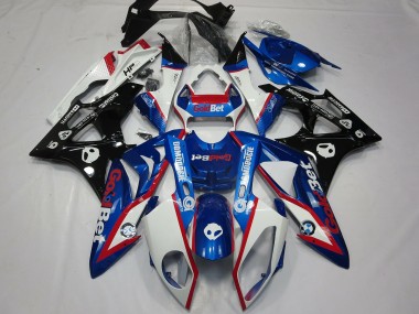 2009-2014 Alien Bleu & Blanc S1000RR Carénage Moto