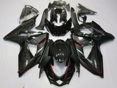 2009-2016 Argent Noir & Rouge GSXR 1000 Carénage Moto