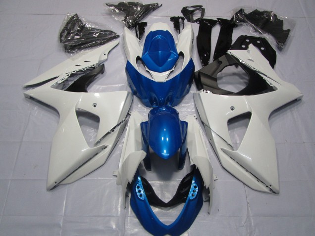 2009-2016 Blanc & Bleu GSXR 1000 Carénage Moto 2009-2016 Blanc & Bleu GSXR 1000 Carénage Moto