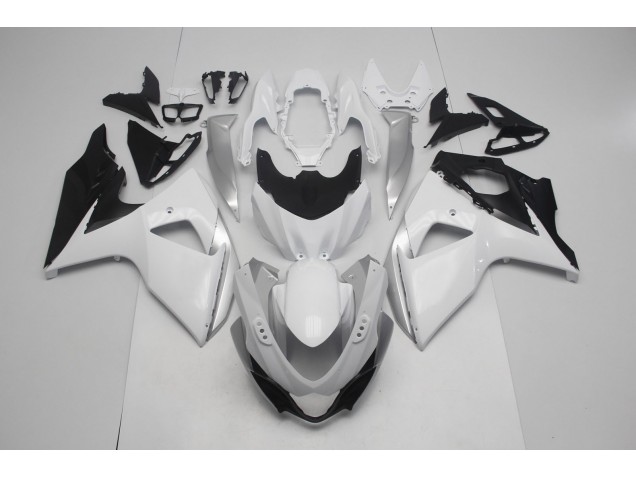 2009-2016 Blanc Brillant & Argent GSXR 1000 Carénage Moto 2009-2016 Blanc Brillant & Argent GSXR 1000 Carénage Moto