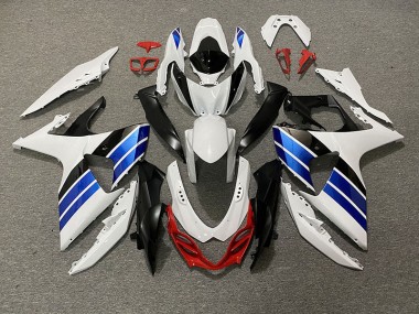2009-2016 Blanc Brillant Bleu Noir & Rouge GSXR 1000 Carénage Moto