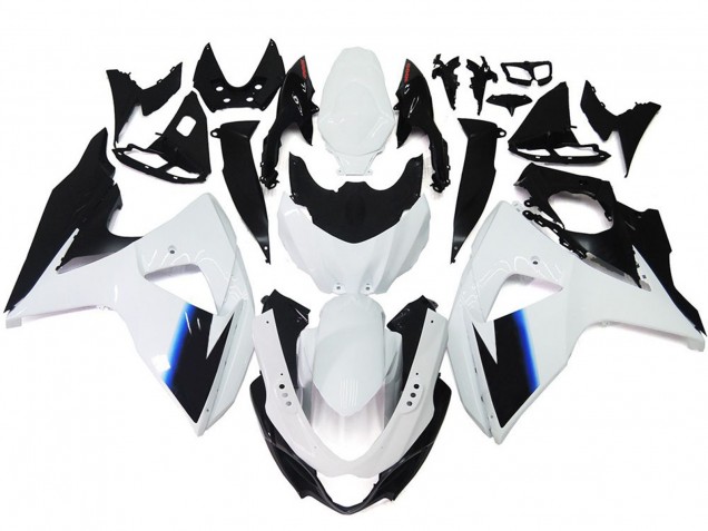 2009-2016 Blanc Brillant & Noir GSXR 1000 Carénage Moto 2009-2016 Blanc Brillant & Noir GSXR 1000 Carénage Moto