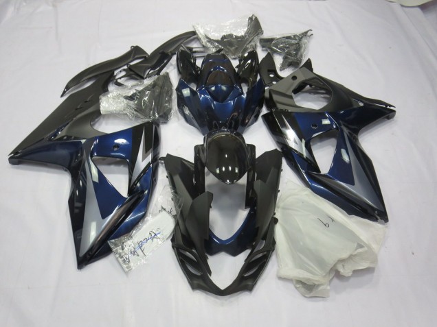 2009-2016 Bleu Argent & Noir GSXR 1000 Carénage Moto 2009-2016 Bleu Argent & Noir GSXR 1000 Carénage Moto