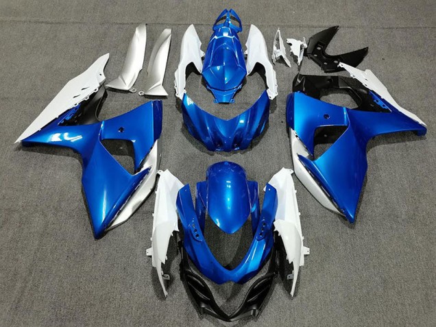 2009-2016 Bleu Blanc & Argent GSXR 1000 Carénage Moto 2009-2016 Bleu Blanc & Argent GSXR 1000 Carénage Moto