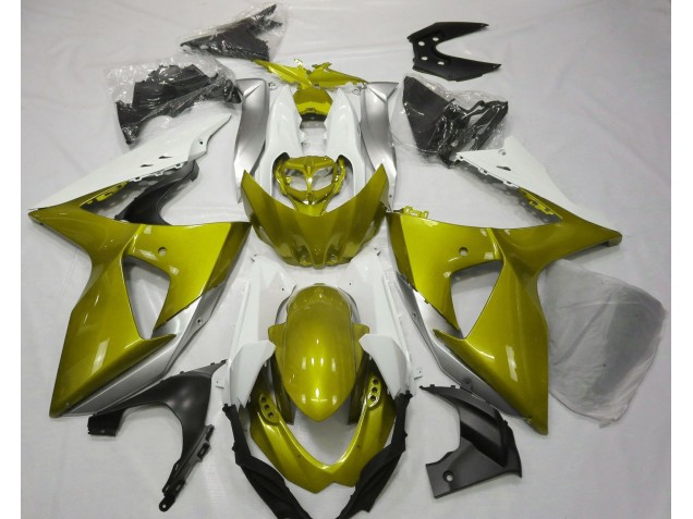 2009-2016 Jaune Brillant & Blanc GSXR 1000 Carénage Moto 2009-2016 Jaune Brillant & Blanc GSXR 1000 Carénage Moto