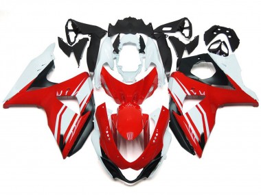 2009-2016 Rouge Brillant Avec Style Noir GSXR 1000 Carénage Moto