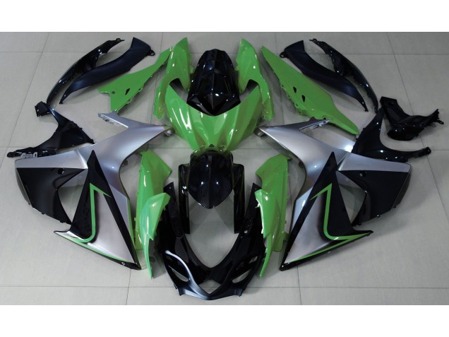 2009-2016 Vert Argent & Noir GSXR 1000 Carénage Moto 2009-2016 Vert Argent & Noir GSXR 1000 Carénage Moto