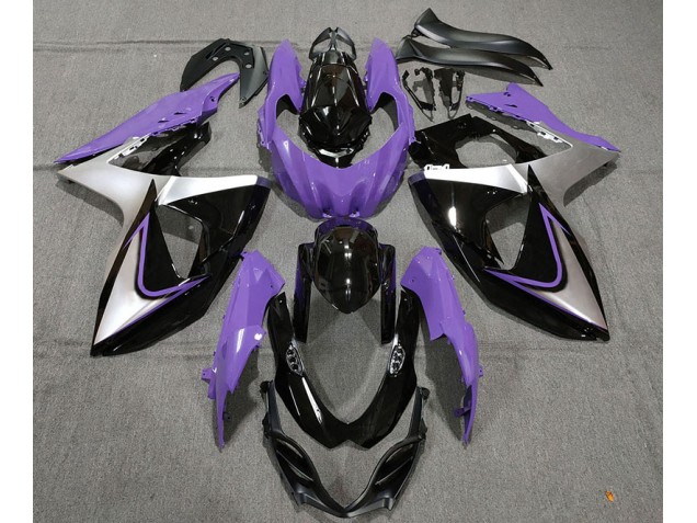 2009-2016 Violet Argent & Noir GSXR 1000 Carénage Moto 2009-2016 Violet Argent & Noir GSXR 1000 Carénage Moto