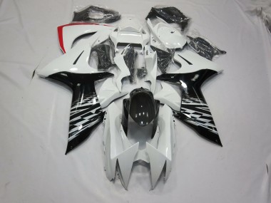 2011-2024 Blanc & Noir GSXR 600-750 Carénage Moto