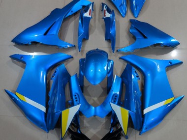 2011-2024 Bleu Clair Brillant GSXR 600-750 Carénage Moto