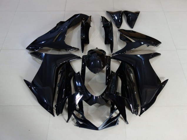 2011-2024 Noir Brillant Uni GSXR 600-750 Carénage Moto 2011-2024 Noir Brillant Uni GSXR 600-750 Carénage Moto